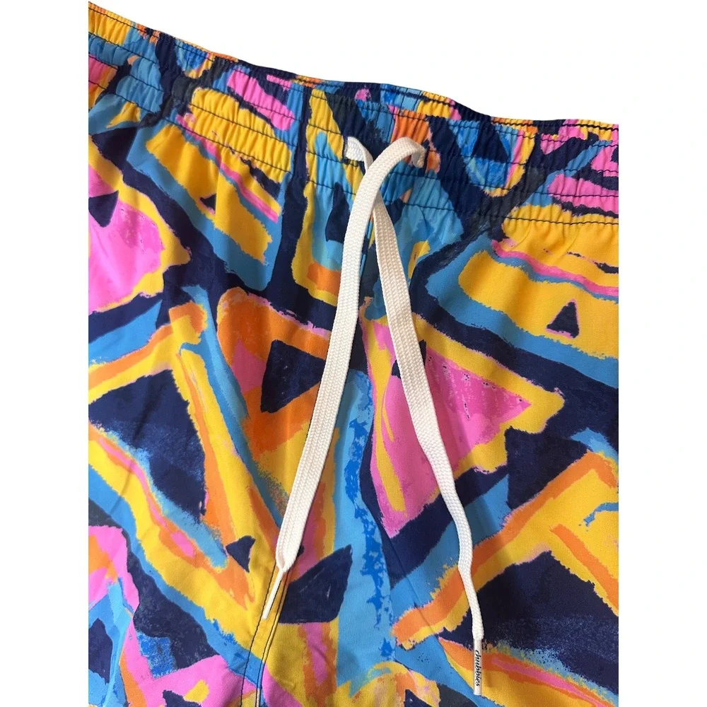 Chubbies The Exploding Nachos Mens XXL Swim Trunks 5.5 Inseam 2-in-1 Liner Neon